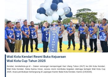 Wali Kota Kendari Resmi Buka Kejuaraan Wali Kota Cup Tahun 2025