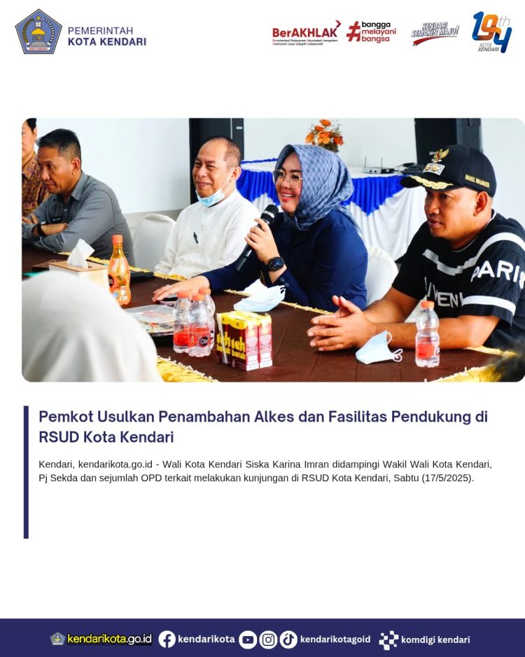 Pemkot Usulkan Penambahan Alkes dan Fasilitas Pendukung di RSUD Kota Kendari