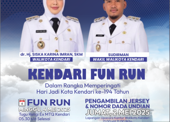[Pengumuman] Pengambilan Baju Untuk 500 Pendaftar Pertama & Nomor Dada Kendari Fun Run