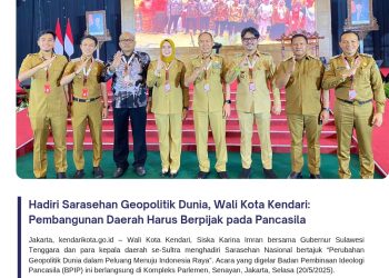 Hadiri Sarasehan Geopolitik Dunia, Wali Kota Kendari: Pembangunan Daerah Harus Berpijak pada Pancasila