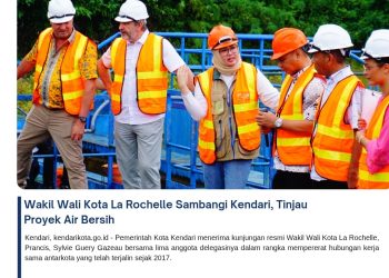 Wakil Wali Kota La Rochelle Sambangi Kendari, Tinjau Proyek Air Bersih