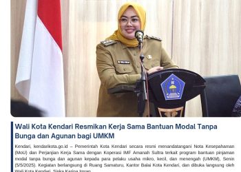 Wali Kota Kendari Resmikan Kerja Sama Bantuan Modal Tanpa Bunga dan Agunan bagi UMKM