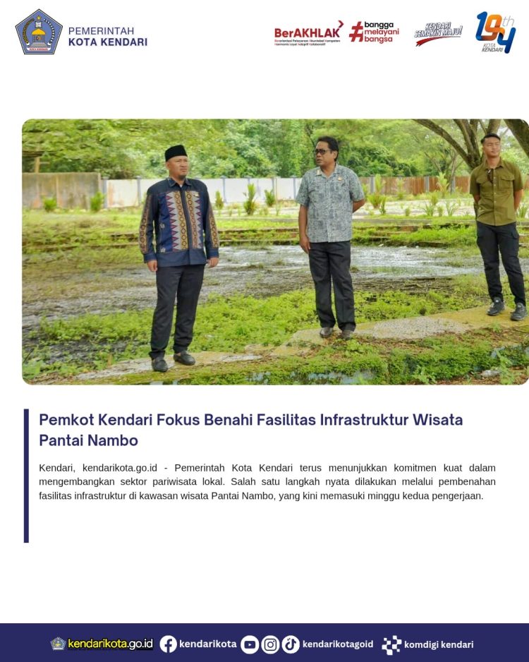 Pemkot Kendari Fokus Benahi Fasilitas Infrastruktur Wisata Pantai Nambo