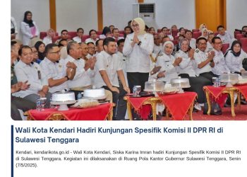 Wali Kota Kendari Hadiri Kunjungan Spesifik Komisi II DPR RI di Sulawesi Tenggara