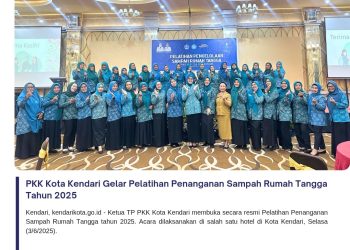 PKK Kota Kendari Gelar Pelatihan Penanganan Sampah Rumah Tangga Tahun 2025