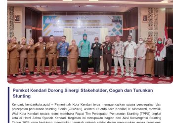 Pemkot Kendari Dorong Sinergi Stakeholder, Cegah dan Turunkan Stunting