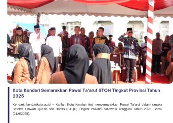 Kota Kendari Semarakkan Pawai Ta’aruf STQH Tingkat Provinsi Tahun 2025