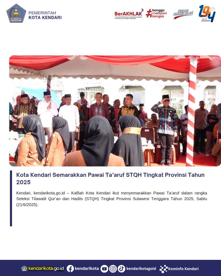 Kota Kendari Semarakkan Pawai Ta’aruf STQH Tingkat Provinsi Tahun 2025