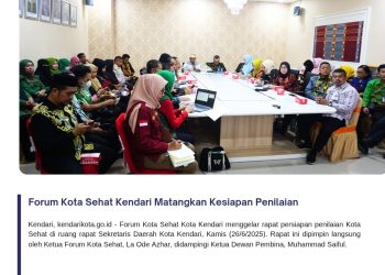 Forum Kota Sehat Kendari Matangkan Kesiapan Penilaian