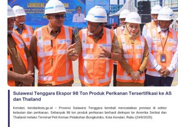 Sulawesi Tenggara Ekspor 98 Ton Produk Perikanan Tersertifikasi ke AS dan Thailand