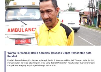 Warga Terdampak Banjir Apresiasi Respons Cepat Pemerintah Kota Kendari