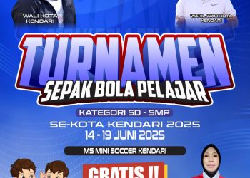 Dispora Kendari Gelar Turnamen Sepak Bola Pelajar SD-SMP, Cetak Bibit Unggul Sejak Dini