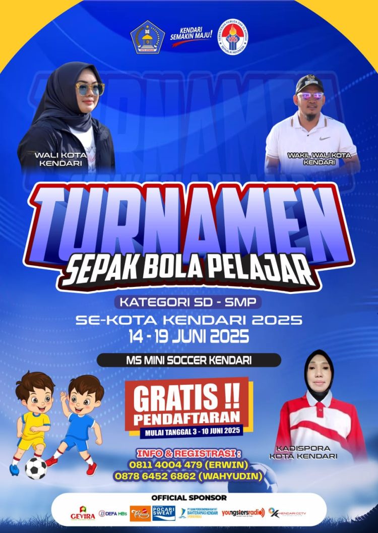 Dispora Kendari Gelar Turnamen Sepak Bola Pelajar SD-SMP, Cetak Bibit Unggul Sejak Dini