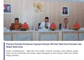 Pemkot Kendari Finalisasi Capaian Kinerja 100 Hari Wali Kota Kendari dan Wakil Wali Kota