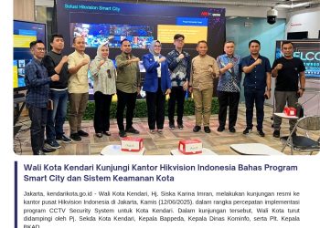 Wali Kota Kendari Kunjungi Kantor Hikvision Indonesia Bahas Program Smart City dan Sistem Keamanan Kota