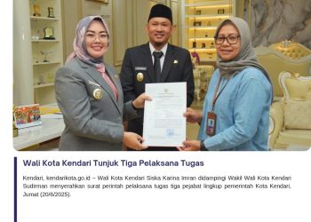 Wali Kota Kendari Tunjuk Tiga Pelaksana Tugas