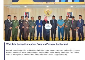 Wali Kota Kendari Luncurkan Program Pariwara Antikorupsi