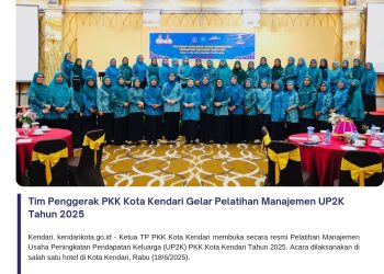 Tim Penggerak PKK Kota Kendari Gelar Pelatihan Manajemen UP2K Tahun 2025