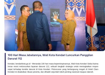 100 Hari Masa Jabatannya, Wali Kota Kendari Luncurkan Panggilan Darurat 112