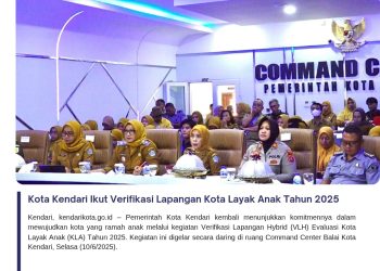 Kota Kendari Ikut Verifikasi Lapangan Kota Layak Anak Tahun 2025