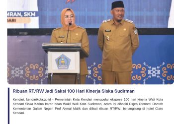 Ribuan RT/RW Jadi Saksi 100 Hari Kinerja Siska Sudirman