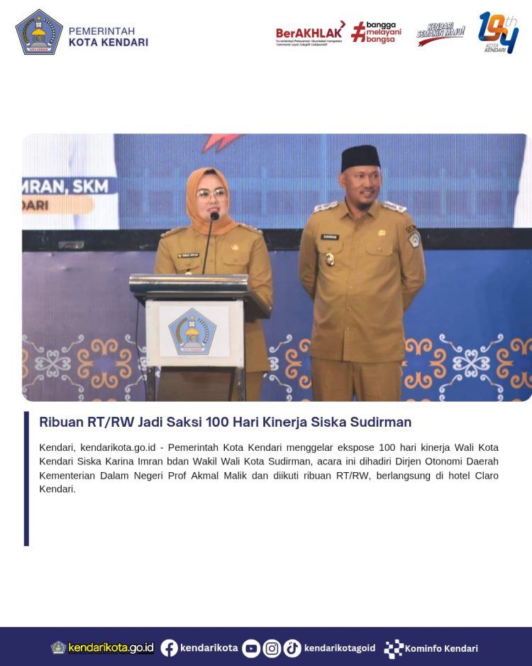 Ribuan RT/RW Jadi Saksi 100 Hari Kinerja Siska Sudirman