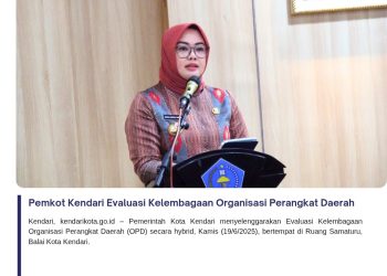 Pemkot Kendari Evaluasi Kelembagaan Organisasi Perangkat Daerah
