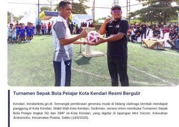Turnamen Sepak Bola Pelajar Kota Kendari Resmi Bergulir