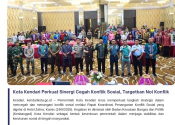 Kota Kendari Perkuat Sinergi Cegah Konflik Sosial, Targetkan Nol Konflik