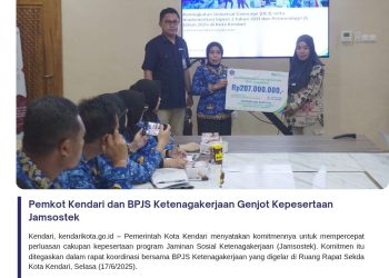 Pemkot Kendari dan BPJS Ketenagakerjaan Genjot Kepesertaan Jamsostek