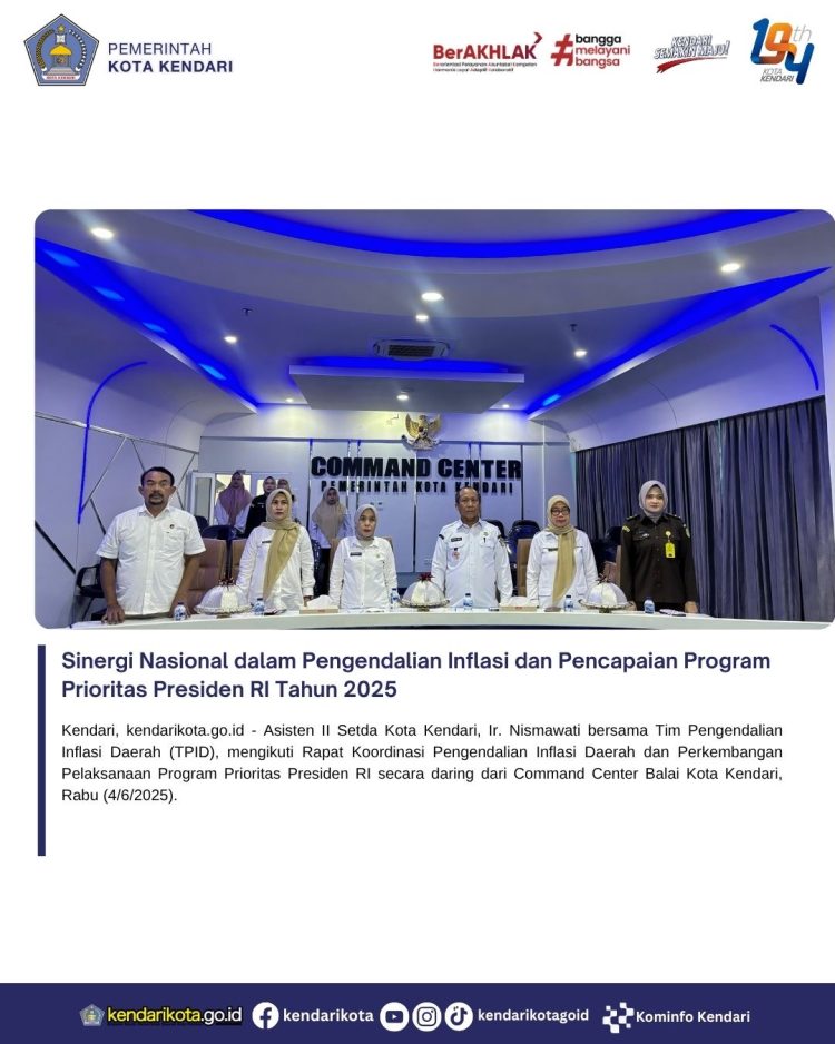 Sinergi Nasional dalam Pengendalian Inflasi dan Pencapaian Program Prioritas Presiden RI Tahun 2025