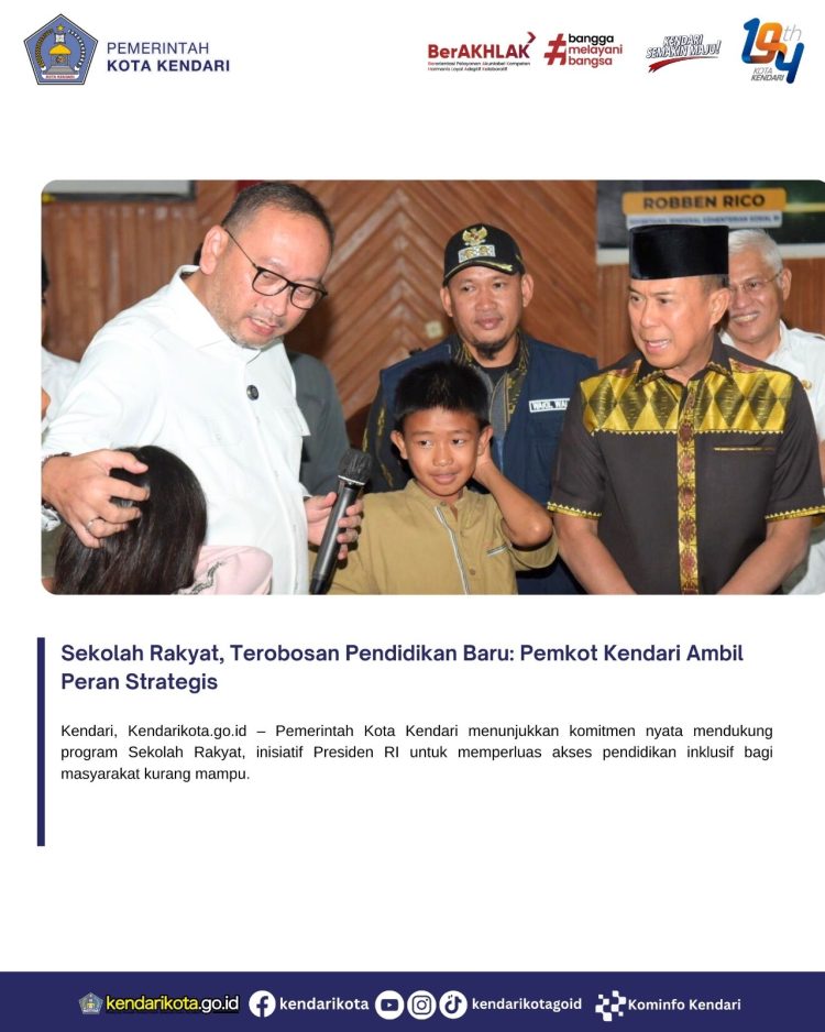 Sekolah Rakyat, Terobosan Pendidikan Baru: Pemkot Kendari Ambil Peran Strategis