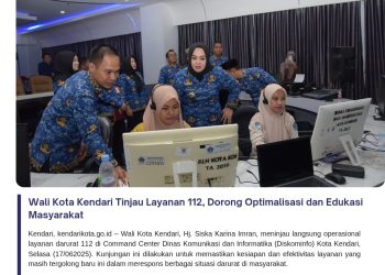 Wali Kota Kendari Tinjau Layanan 112, Dorong Optimalisasi dan Edukasi Masyarakat