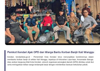 Pemkot Kendari Ajak OPD dan Warga Bantu Korban Banjir Kali Wanggu