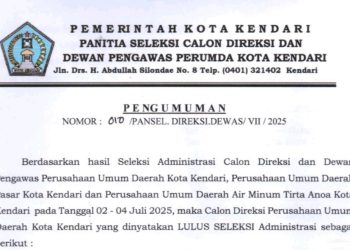 [Pengumuman] Hasil Seleksi Administrasi Perumda 2025