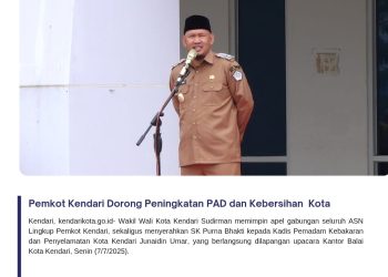 Pemkot Kendari Dorong Peningkatan PAD dan Kebersihan Kota