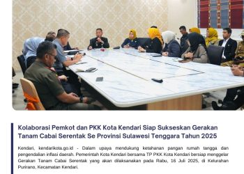 Kolaborasi Pemkot dan PKK Kota Kendari Siap Sukseskan Gerakan Tanam Cabai Serentak Se Provinsi Sulawesi Tenggara Tahun 2025