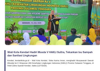 Wali Kota Kendari Hadiri Musda V HAKLI Sultra, Tekankan Isu Sampah dan Sanitasi Lingkungan