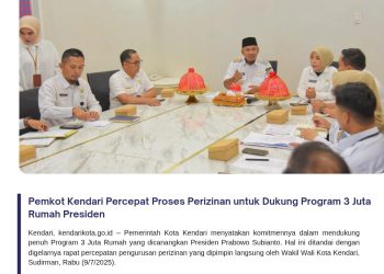 Pemkot Kendari Percepat Proses Perizinan untuk Dukung Program 3 Juta Rumah Presiden
