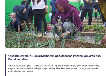 Kendari Berkebun, Solusi Memperkuat Ketahanan Pangan Keluarga dan Menekan Inflasi