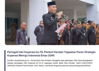 Peringati Hari Koperasi ke-78, Pemkot Kendari Tegaskan Peran Strategis Koperasi Menuju Indonesia Emas 2045