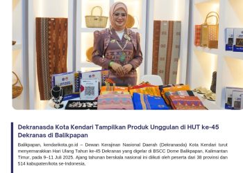 Dekranasda Kota Kendari Tampilkan Produk Unggulan di HUT ke-45 Dekranas di Balikpapan