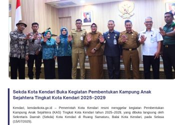 Sekda Kota Kendari Buka Kegiatan Pembentukan Kampung Anak Sejahtera Tingkat Kota Kendari 2025–2029