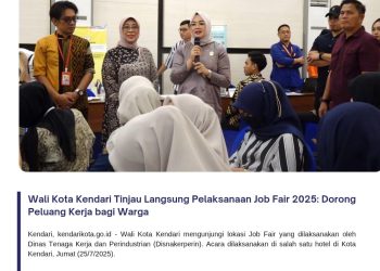 Wali Kota Kendari Tinjau Langsung Pelaksanaan Job Fair 2025: Dorong Peluang Kerja bagi Warga