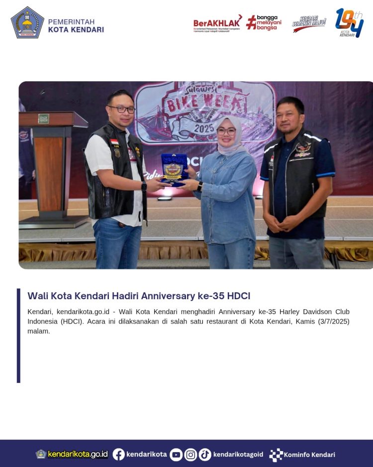Wali Kota Kendari Hadiri Anniversary ke-35 HDCI