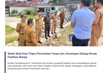 Wakil Wali Kota Tinjau Perumahan Tanpa Izin, Developer Diduga Rusak Fasilitas Warga