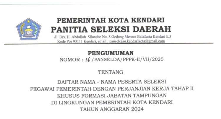 [Pengumuman] Daftar Nama Peserta Seleksi