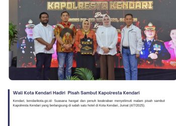 Wali Kota Kendari Hadiri Malam Pisah Sambut Kapolresta Kendari