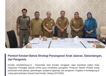 Pemkot Kendari Bahas Strategi Penanganan Anak Jalanan, Gelandangan, dan Pengemis