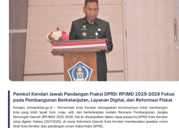 Pemkot Kendari Jawab Pandangan Fraksi DPRD: RPJMD 2025-2029 Fokus pada Pembangunan Berkelanjutan, Layanan Digital, dan Reformasi Fiskal